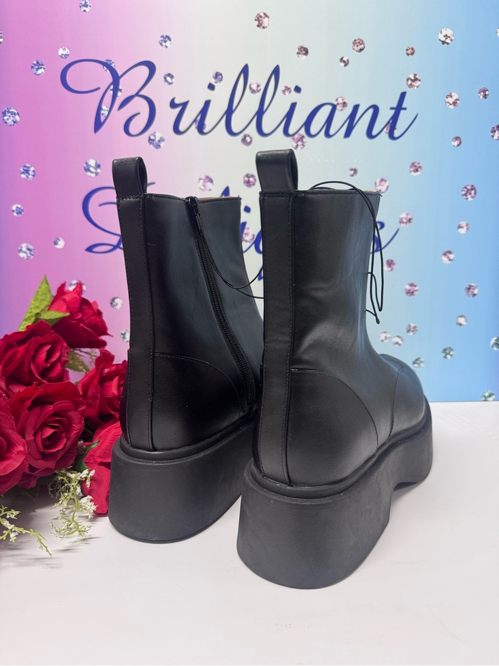 🖤NWT/NWB PLATFORM ZIP BOOTS - Picture 6 of 8